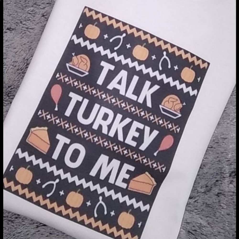 TALK TURKEY BREASTS THANKSGIVING THANKFUL FUNNY TS…